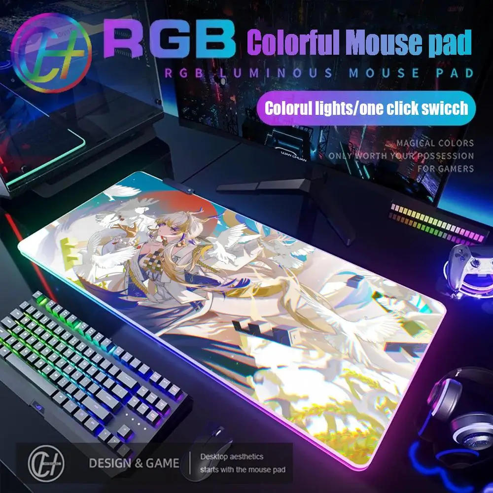 HYBXAXC Mouse Pad Arknights Shu Cute Mouse Pad RGB Gaming Mouse Pad Desk Mat HD Gamer Large LED Light XXL Mouse Pad
HYBXAXC Mouse Pad Arknights Shu Cute Mouse Pad RGB Gaming Mouse Pad Desk Mat HD Gamer Large LED Light XXL Mouse Pad