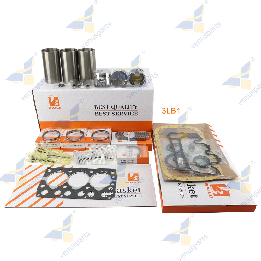 3LB1 Overhaul Rebuild Kit For ISUZU Piston Ring Cylinder Liner Full Gasket Set Engine Parts 8-97176-888-0 77.4*2+1.5+3.5mm
3LB1 Overhaul Rebuild Kit For ISUZU Piston Ring Cylinder Liner Full Gasket Set Engine Parts 8-97176-888-0 77.4*2+1.5+3.5mm