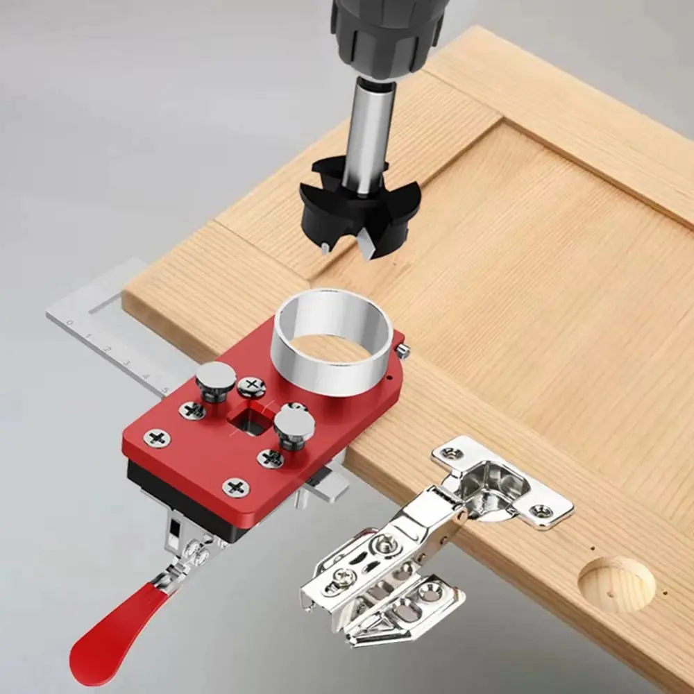 Accurate Positioning Tool Hinge Hole Opener Fixture Ruler Practical Design Concealed Hinge Drilling Locator Precision Guide
Accurate Positioning Tool Hinge Hole Opener Fixture Ruler Practical Design Concealed Hinge Drilling Locator Precision Guide