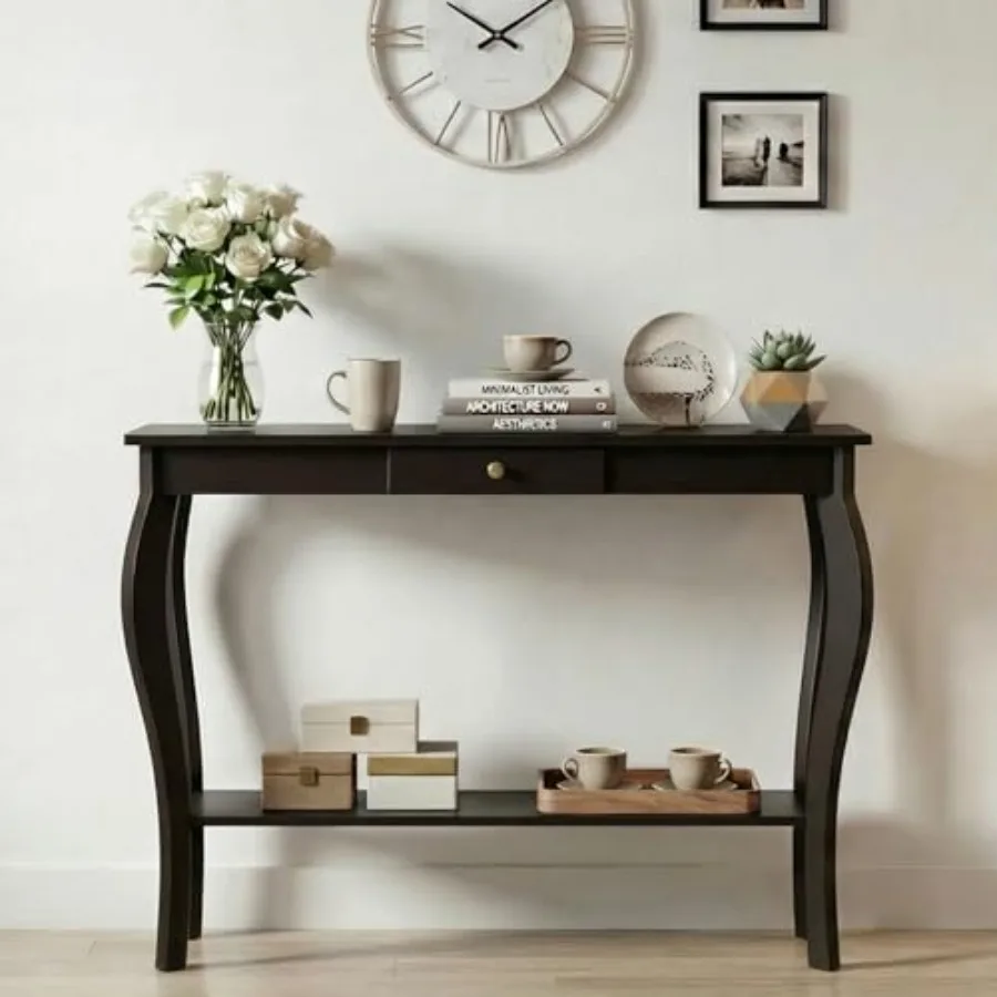 Narrow Console Table with Drawer Chic Accent Sofa Table Entryway Table
Narrow Console Table with Drawer Chic Accent Sofa Table Entryway Table
