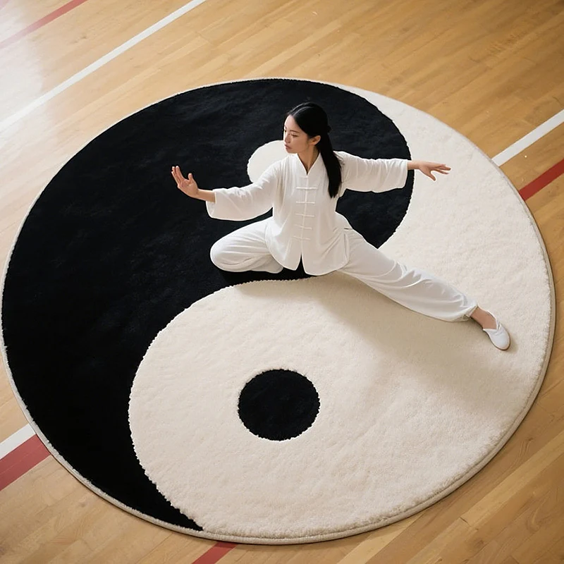 Premium Professional Chinese Tai Chi Round Practice Mat Featuring Bagua Symbol Lace Trim for Yoga Martial Arts Meditation
Premium Professional Chinese Tai Chi Round Practice Mat Featuring Bagua Symbol Lace Trim for Yoga Martial Arts Meditation