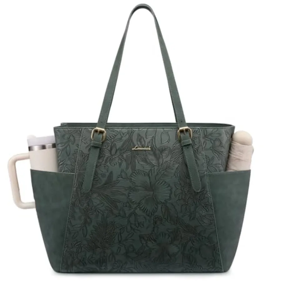 Laptop Tote Bag for Women With Large Cup Holder Leather Work Tote Bag for Women Professional Computer Briefcase Business Teache
Laptop Tote Bag for Women With Large Cup Holder Leather Work Tote Bag for Women Professional Computer Briefcase Business Teache