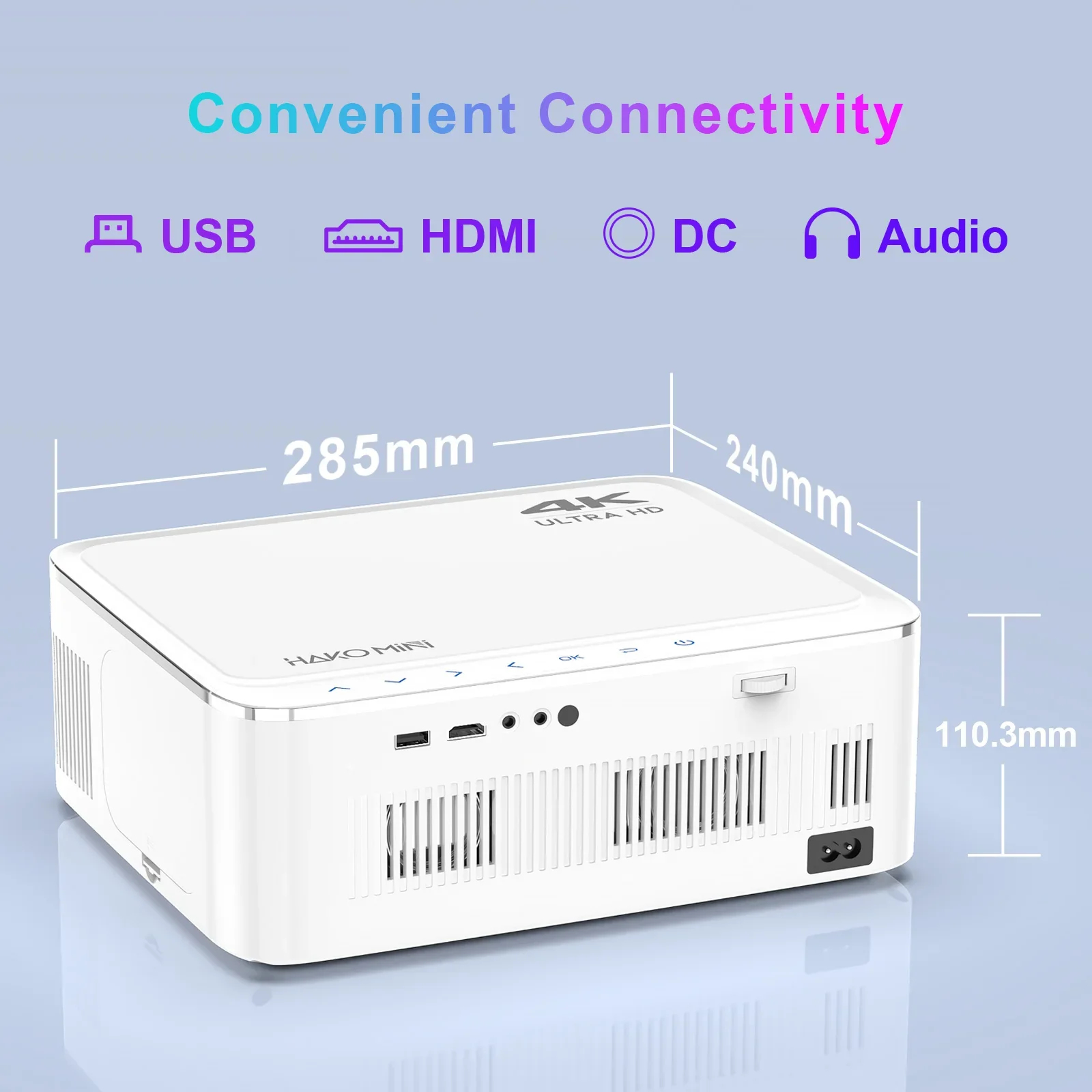 New Custom Android 10 Smart LED 4K HD Portable Hako Mini Google Projector With BT Voice
New Custom Android 10 Smart LED 4K HD Portable Hako Mini Google Projector With BT Voice