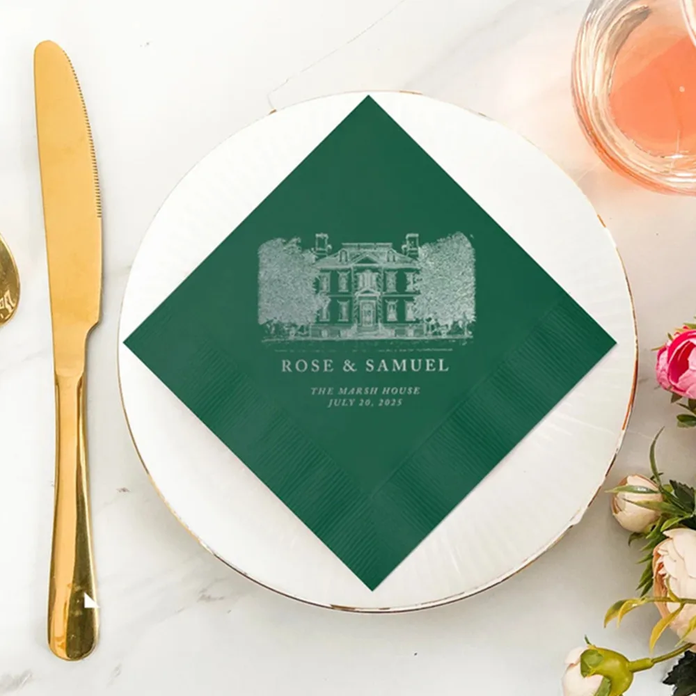 50PCS Venue Drawing Wedding Napkins | Custom Wedding Napkins | Venue illustration napkins | Venue Cocktail Napkins | Custom Napk
50PCS Venue Drawing Wedding Napkins | Custom Wedding Napkins | Venue illustration napkins | Venue Cocktail Napkins | Custom Napk
