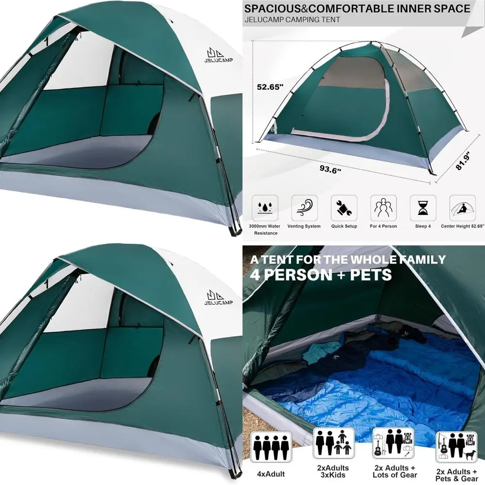 Compact 1-6 Person Camping Tent, Lightweight and Portable, Easy Setup Waterproof Backpacking Tent for Hiking and Outdoor Adventu
Compact 1-6 Person Camping Tent, Lightweight and Portable, Easy Setup Waterproof Backpacking Tent for Hiking and Outdoor Adventu