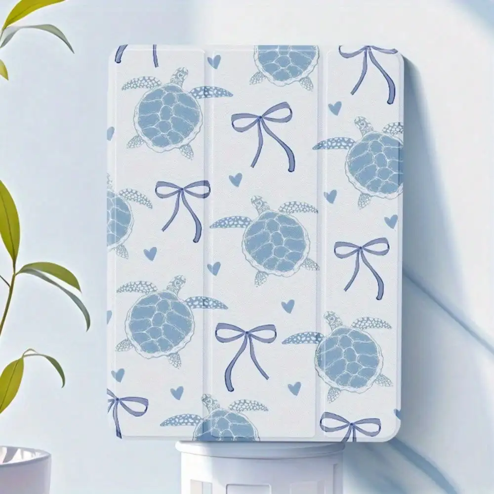 Ribbon, turtle pattern, TPU folding protective case, suitable for iPad Pro/Air/Mini (multiple sizes), sleep/wake function.
Ribbon, turtle pattern, TPU folding protective case, suitable for iPad Pro/Air/Mini (multiple sizes), sleep/wake function.