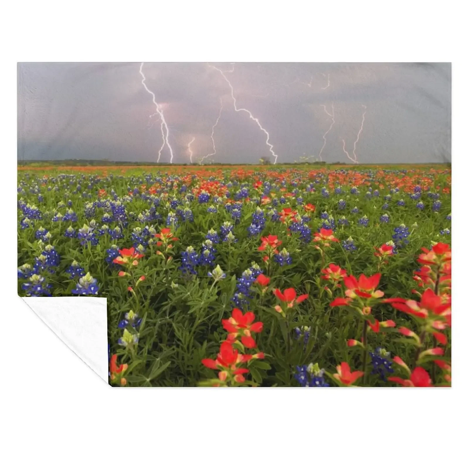 Spring Thunderstorm Over a Field of Texas Wildflowers Throw Blanket Weighted wednesday warm winter Soft Blankets
Spring Thunderstorm Over a Field of Texas Wildflowers Throw Blanket Weighted wednesday warm winter Soft Blankets