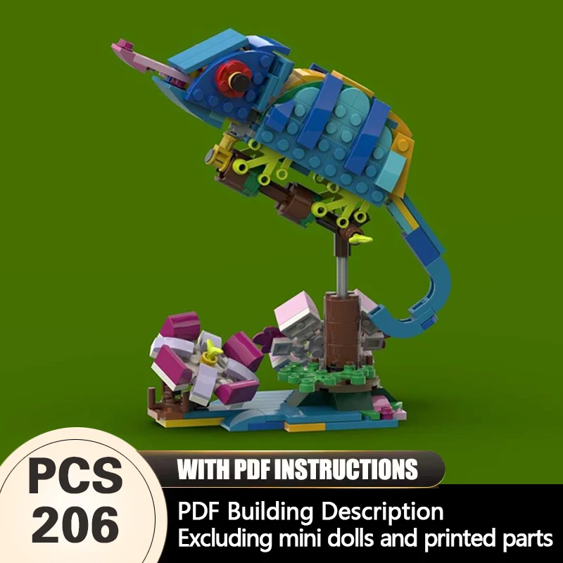 Creators Animal Series Model MOC Building Bricks Chameleon Modular Technology Gifts Holiday Assemble Children Toys Suit
Creators Animal Series Model MOC Building Bricks Chameleon Modular Technology Gifts Holiday Assemble Children Toys Suit