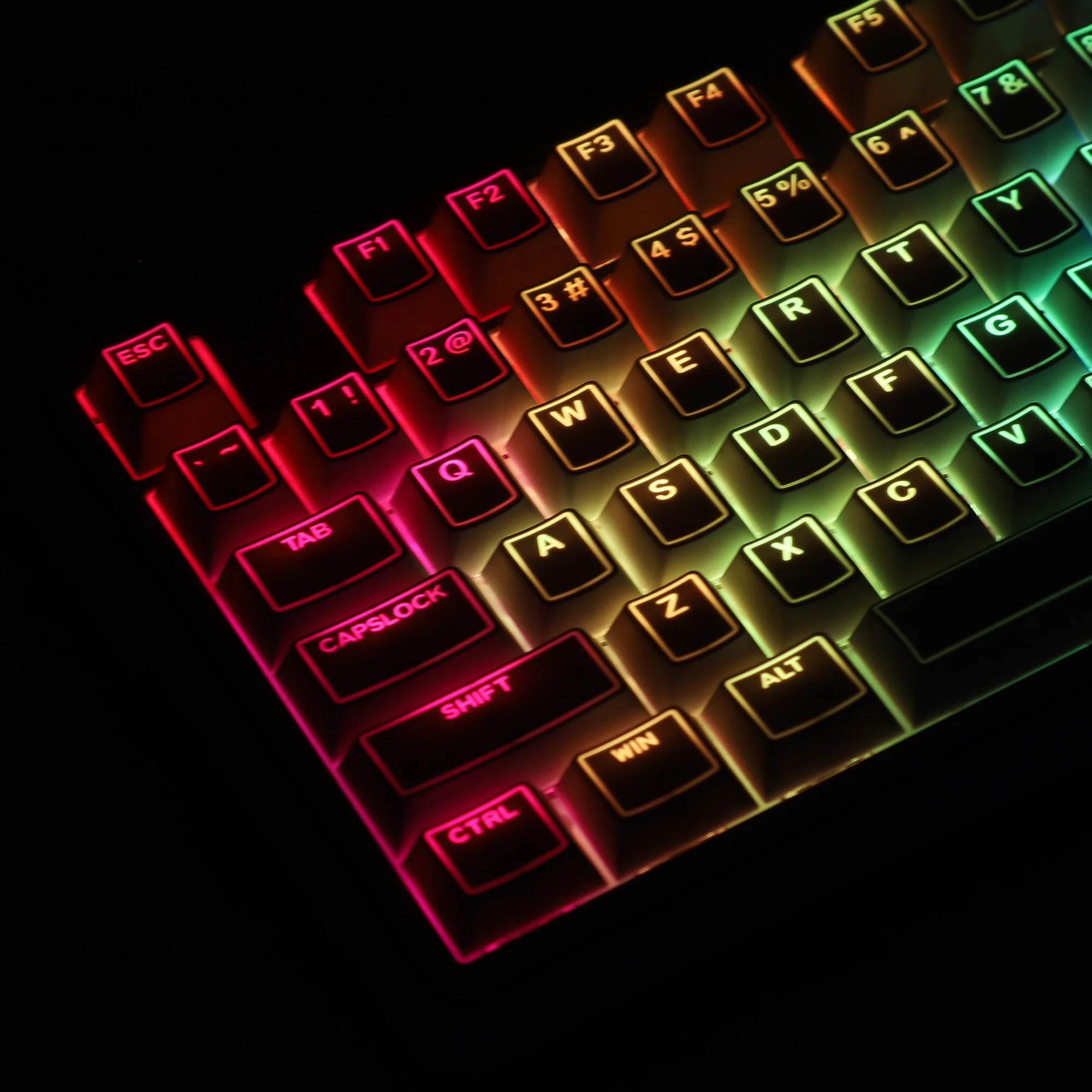 142 Keys PBT Double Shot Light Frame White Character Border Backlit Shine Through Cherry Profile for Mechanical Keyboard
142 Keys PBT Double Shot Light Frame White Character Border Backlit Shine Through Cherry Profile for Mechanical Keyboard