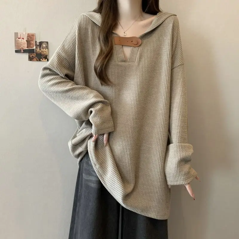 Textured Retro Hooded Sweatshirt Autumn and Winter New Loose Slimming Fashion Long Sleeve Hoodie for Women
Textured Retro Hooded Sweatshirt Autumn and Winter New Loose Slimming Fashion Long Sleeve Hoodie for Women