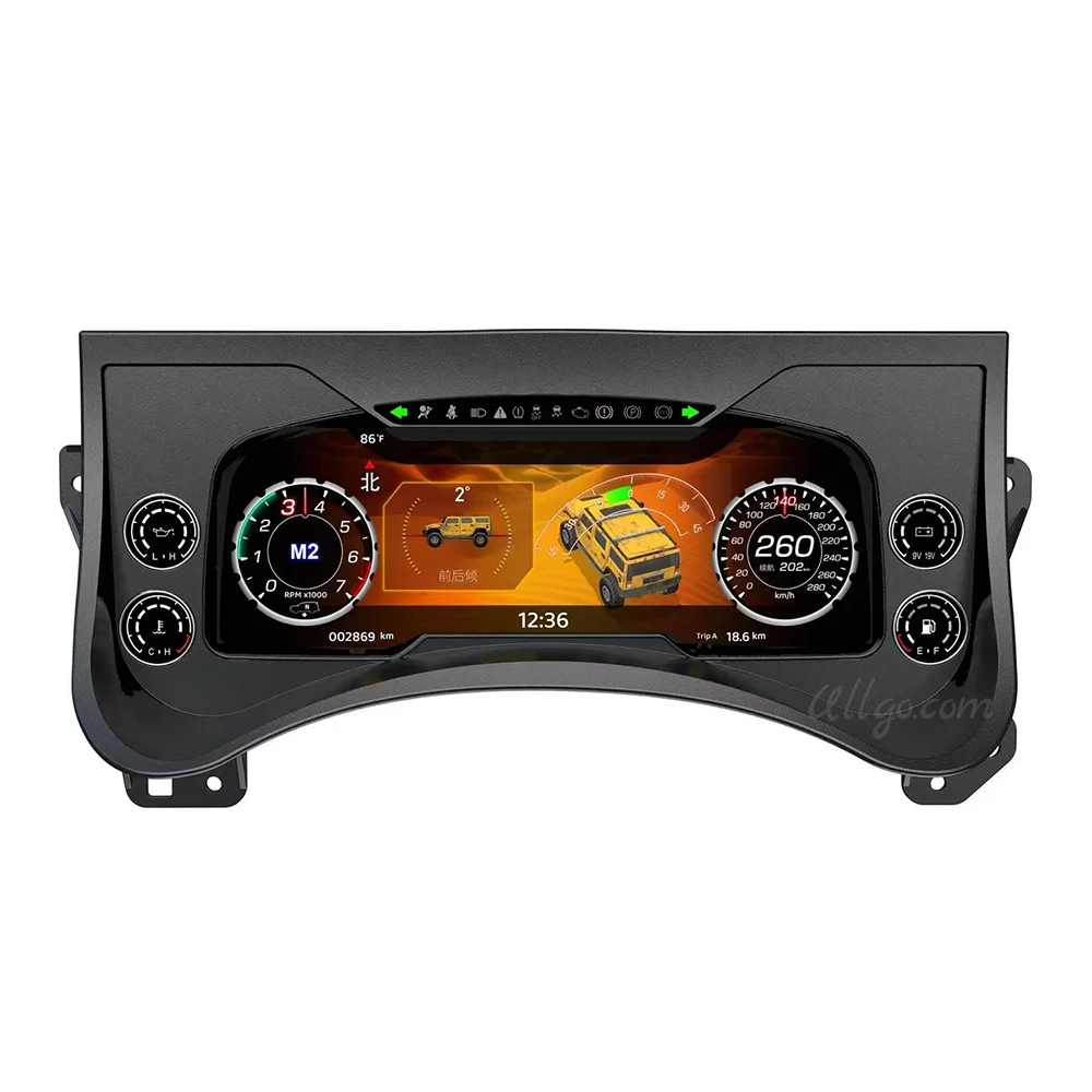 Цифровой ЖК-дисплей для Hummer H2 2003-2009 Виртуальный спидометр
Цифровой ЖК-дисплей для Hummer H2 2003-2009 Виртуальный спидометр
