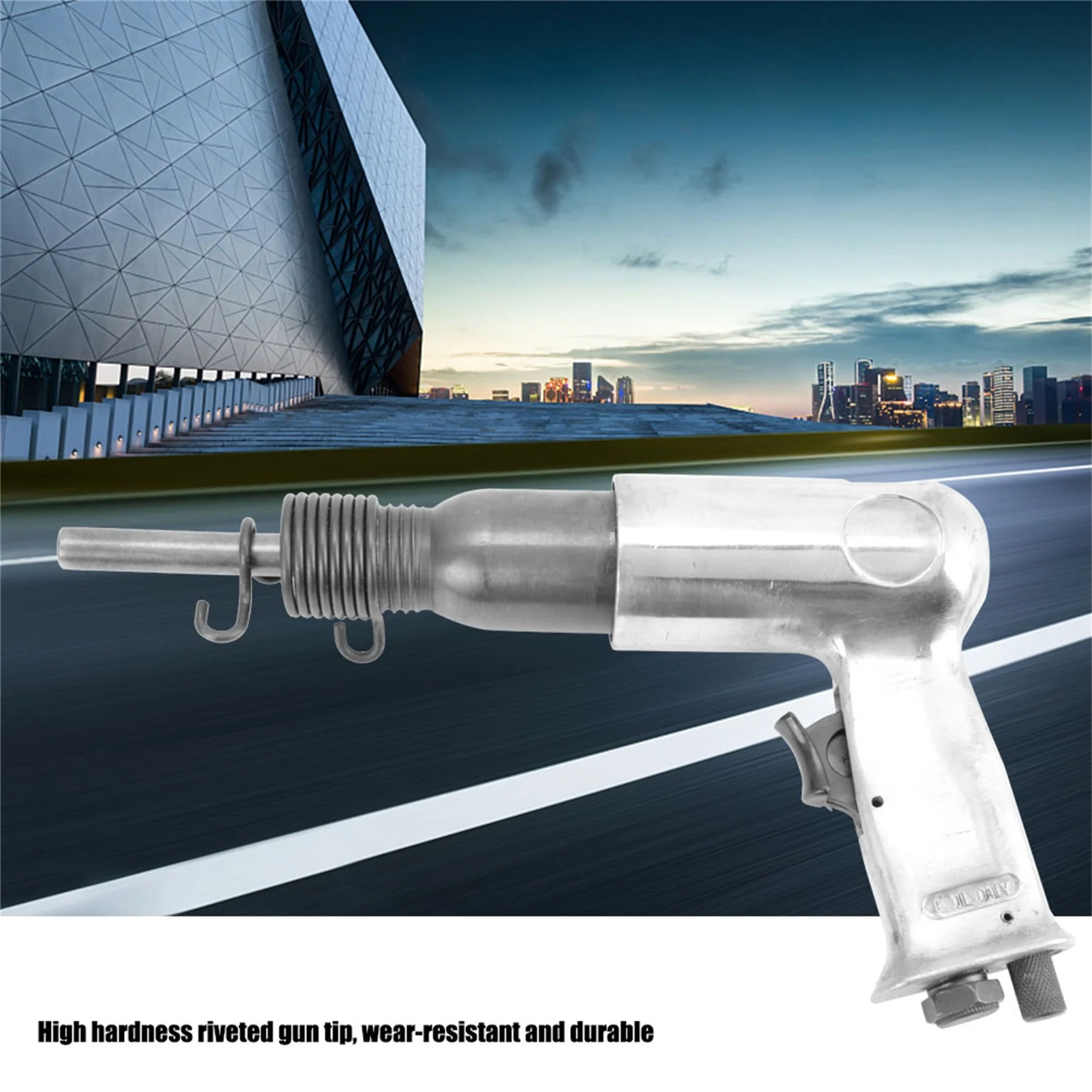 190 Type Handheld Air Riveter Gun Round Head Pneumatic Riveting Tool 1/4" Inlet Pneumatic Riveting Tools
190 Type Handheld Air Riveter Gun Round Head Pneumatic Riveting Tool 1/4" Inlet Pneumatic Riveting Tools