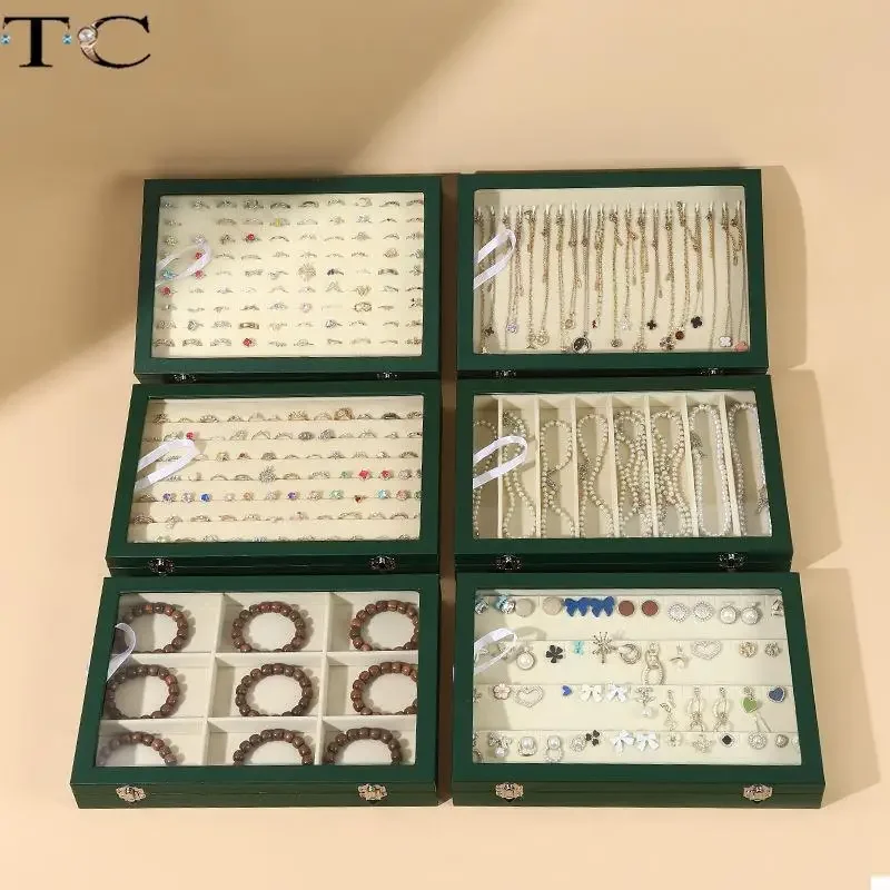 Green Jewelry Storage Box with Cover Ring Earrings Necklace Pendant Bracelet Pearl Necklace Display Box
Green Jewelry Storage Box with Cover Ring Earrings Necklace Pendant Bracelet Pearl Necklace Display Box