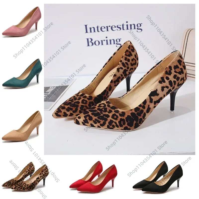 2025 Plus Size 44 Sexy Elegant Women's Fashion Shoes Leopard Print Fashion Pointed Toe High Heels 8.5cm Sandals Chaussure Femme
2025 Plus Size 44 Sexy Elegant Women's Fashion Shoes Leopard Print Fashion Pointed Toe High Heels 8.5cm Sandals Chaussure Femme