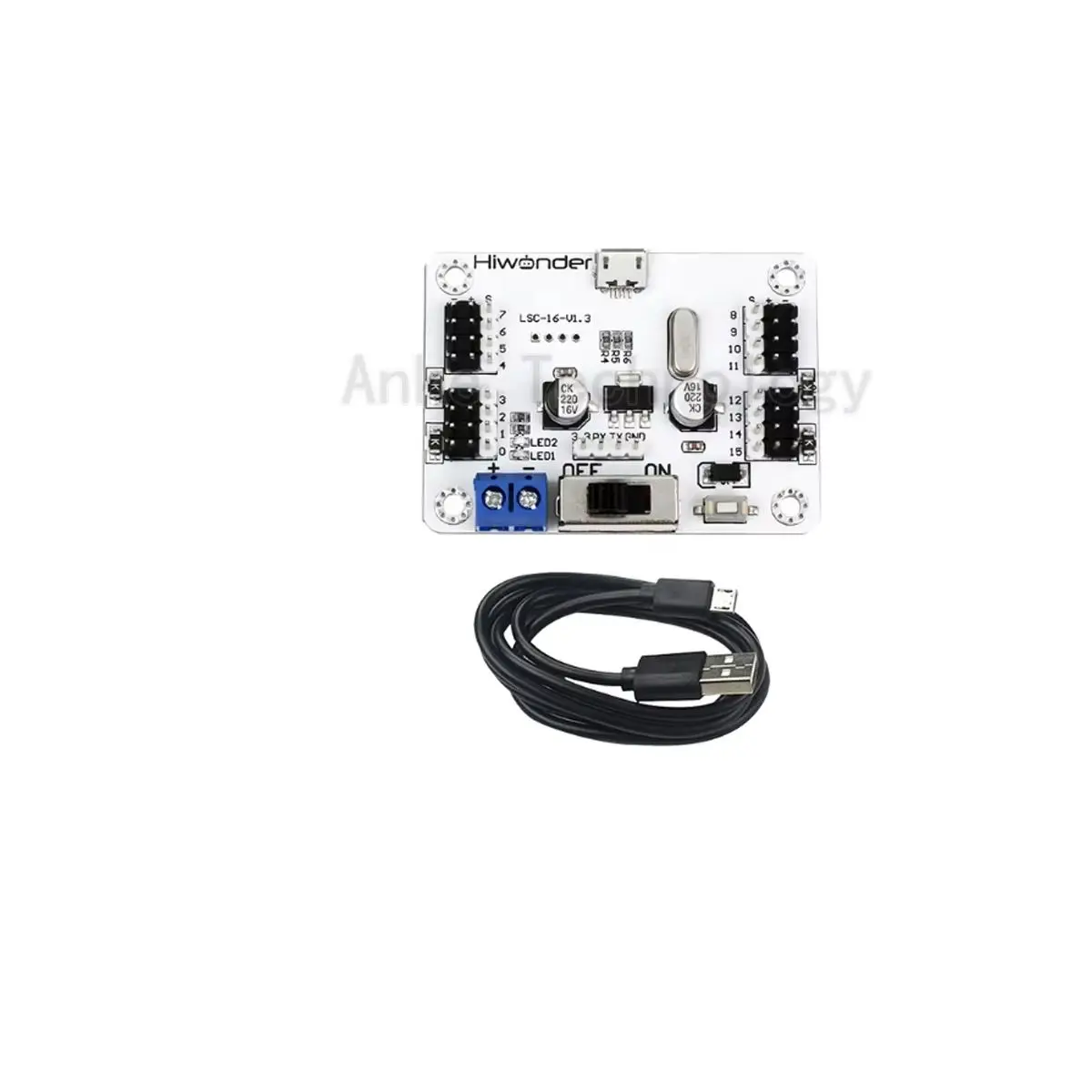 16-channel servo controller, programmable robot, robotic arm development control mainboard, servo driver
16-channel servo controller, programmable robot, robotic arm development control mainboard, servo driver