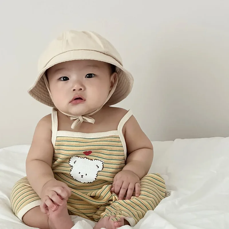 2026 Summer New Baby Sleeveless Sling Romper For Boy Girl Newborn Cotton Jumpsuit Infant Casual Striped Tops Toddler Clothes
2026 Summer New Baby Sleeveless Sling Romper For Boy Girl Newborn Cotton Jumpsuit Infant Casual Striped Tops Toddler Clothes