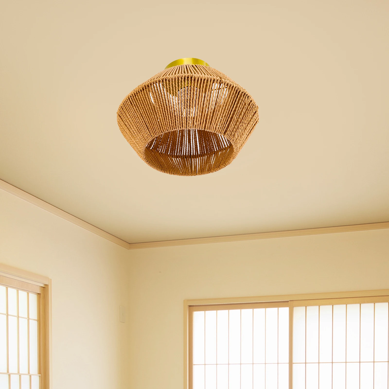 Rattan Pendant Light Shade Ceiling Lights Hand Woven Fixture Bamboo Weaving Lamp 
Rattan Pendant Light Shade Ceiling Lights Hand Woven Fixture Bamboo Weaving Lamp