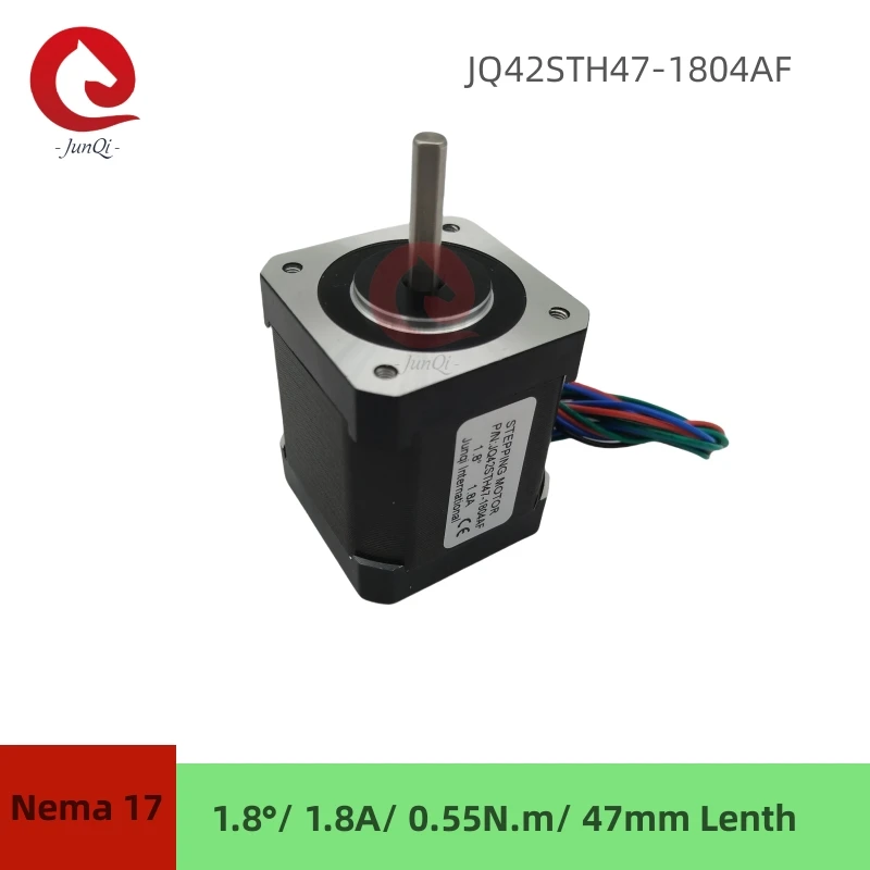 Stepper Motor JUNQI Nema17 2Phase Stepper Motor JQ42STH47-1804A 4-leads wires 0.55N.m For 3D Printer
Stepper Motor JUNQI Nema17 2Phase Stepper Motor JQ42STH47-1804A 4-leads wires 0.55N.m For 3D Printer