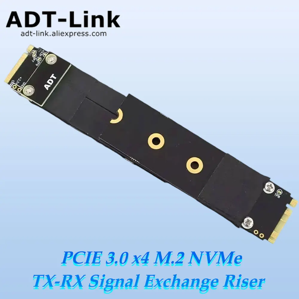 ADT-Link PCIE 3.0 x4 M.2 NVMe TX-RX Удлинительный кабель для замены сигнала PCIe Riser Кабель-адаптер Gen3 Полноскоростной 32 Гбит/с
ADT-Link PCIE 3.0 x4 M.2 NVMe TX-RX Удлинительный кабель для замены сигнала PCIe Riser Кабель-адаптер Gen3 Полноскоростной 32 Гбит/с
