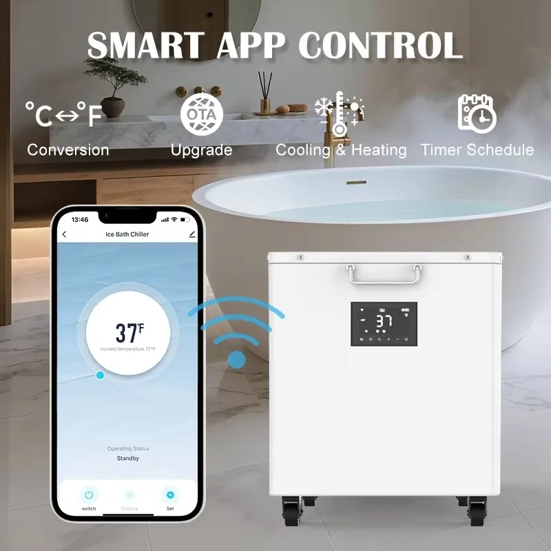 R32 Compressor 1/2Hp Air-Cooled Instant Water Chiller Cold Plunge Motor Pump Ice Bath Home Hotel Gym Farm Resort Use
R32 Compressor 1/2Hp Air-Cooled Instant Water Chiller Cold Plunge Motor Pump Ice Bath Home Hotel Gym Farm Resort Use