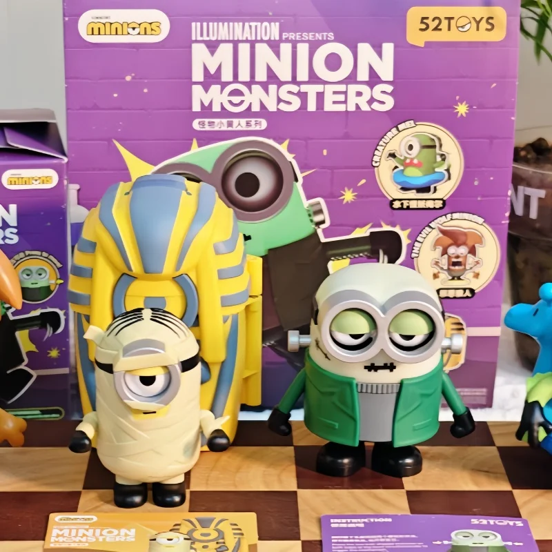 52toys Minion Monsters Blind Box Action Figures 6 Pcs Wind Up Movable Universal Studios Peripheral Toy Kids Gift For Collectors
52toys Minion Monsters Blind Box Action Figures 6 Pcs Wind Up Movable Universal Studios Peripheral Toy Kids Gift For Collectors