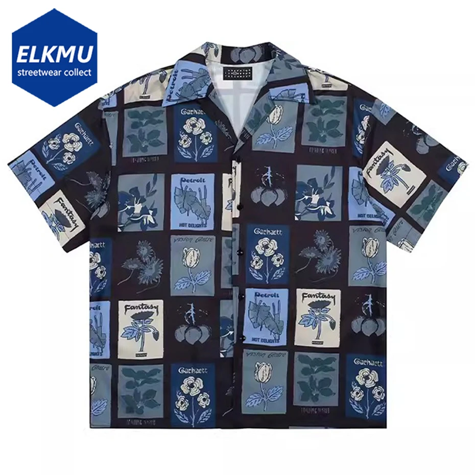 Men Summer Shirts Japanese Harajuku Vintage Shirts Loose Casual Short Sleeve Button Up Blouse Man Printed Hawaiian Shirts Tops
Men Summer Shirts Japanese Harajuku Vintage Shirts Loose Casual Short Sleeve Button Up Blouse Man Printed Hawaiian Shirts Tops