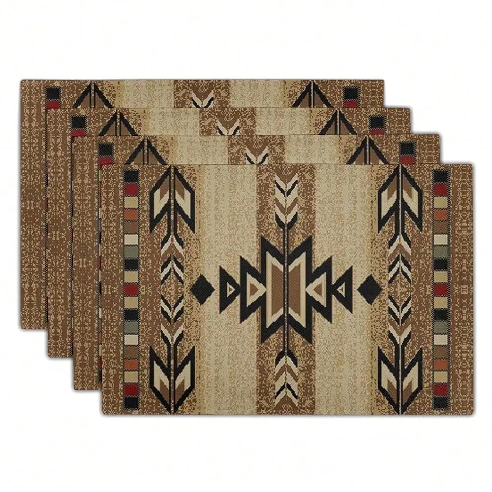 Southwestern Placemats Rustic Geometric Decorative Table Mat Antique Heat Resistant NonSlip Place Mats 12x18Inch Set Of 4 For D
Southwestern Placemats Rustic Geometric Decorative Table Mat Antique Heat Resistant NonSlip Place Mats 12x18Inch Set Of 4 For D