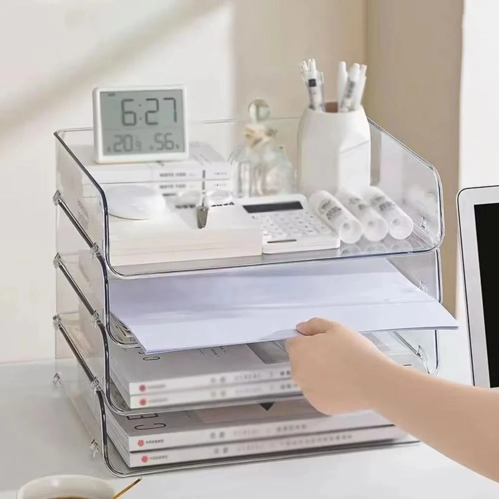 Stackable Brochure Holder Large Capacity Space Saving Acrylic Magazine Organizers Stable Base Simple Desktop Document Rack
Stackable Brochure Holder Large Capacity Space Saving Acrylic Magazine Organizers Stable Base Simple Desktop Document Rack