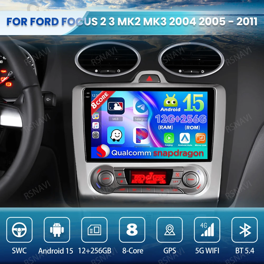 Android 15 Car Radio For Ford Focus 2 3 Mk2 Mk3 2004 2005 - 2011 4G LTE GPS Autoradio DSP Stereo Head Unit Wireless Carplay Auto
Android 15 Car Radio For Ford Focus 2 3 Mk2 Mk3 2004 2005 - 2011 4G LTE GPS Autoradio DSP Stereo Head Unit Wireless Carplay Auto