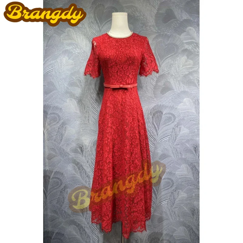 Brangdy Luxury Closing 2025 Summer New round Neck Beaded Waist-Tight Plain Dress
Brangdy Luxury Closing 2025 Summer New round Neck Beaded Waist-Tight Plain Dress
