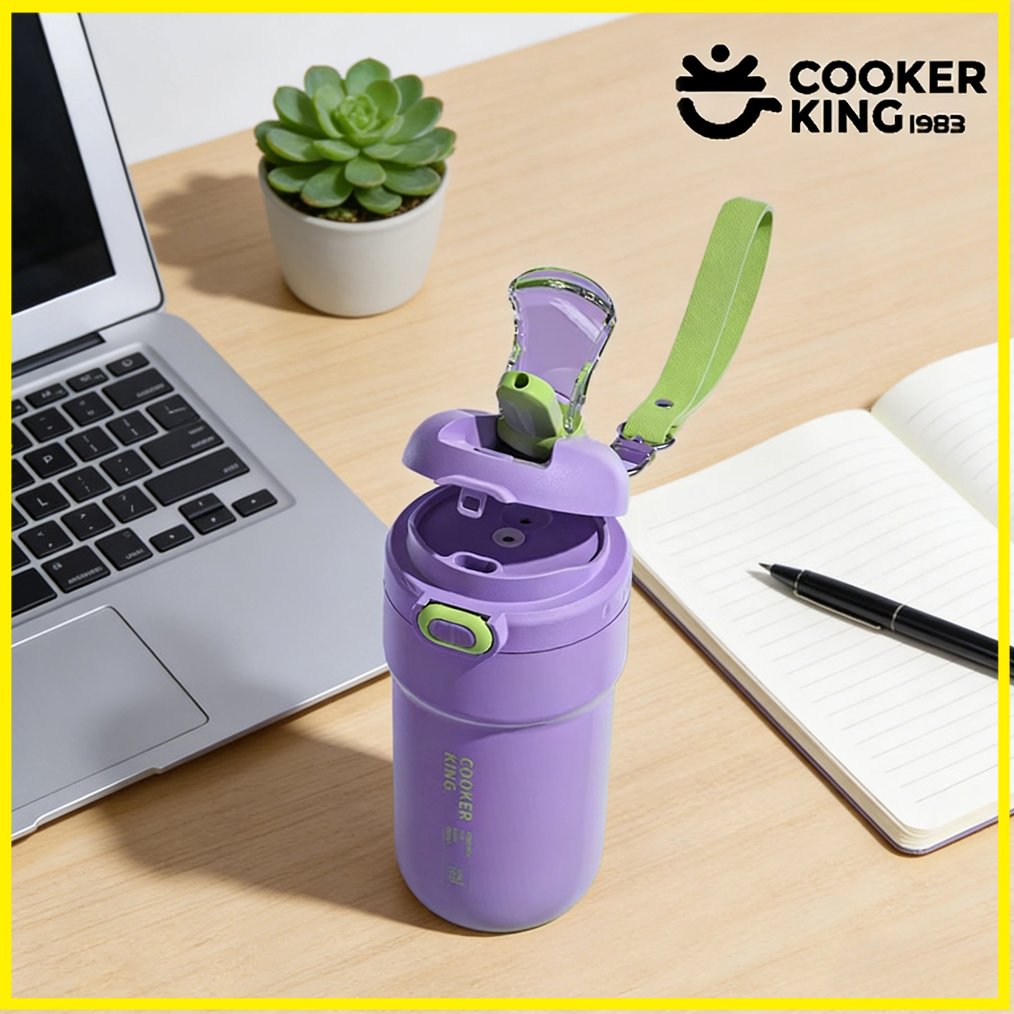COOKER KING 480ML Straw Thermos Cup 316 Stainless Steel+PP Large Capacity Press Open Cup Waterbottle Festival Gift for Friend
COOKER KING 480ML Straw Thermos Cup 316 Stainless Steel+PP Large Capacity Press Open Cup Waterbottle Festival Gift for Friend