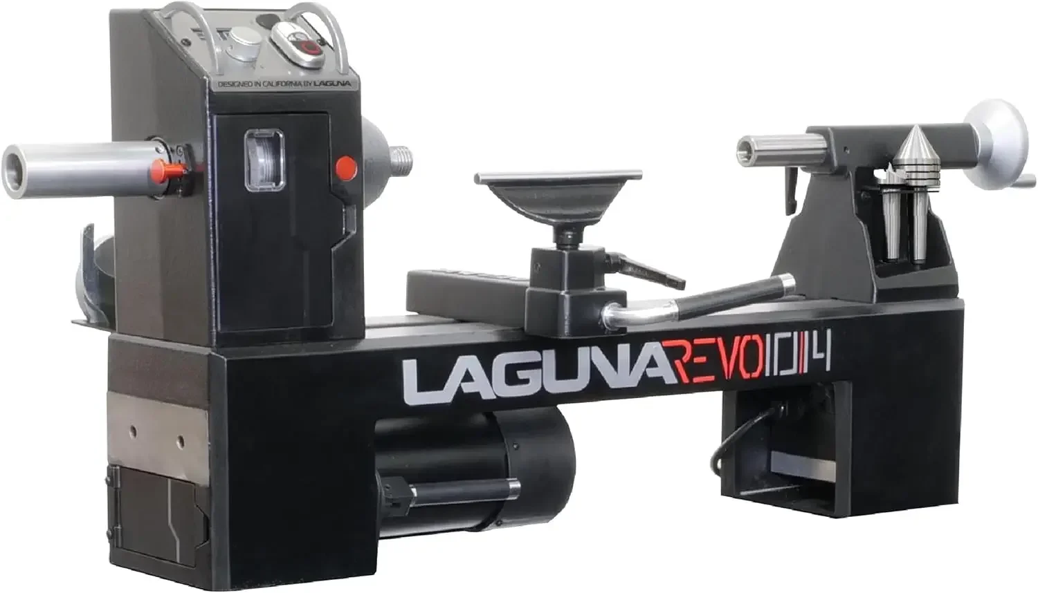 New! 10" Revo 10|14 Benchtop Lathe - 1 HP PWM Motor, Auxiliary 120V Outlet, Projected Bearing Cone.
New! 10" Revo 10|14 Benchtop Lathe - 1 HP PWM Motor, Auxiliary 120V Outlet, Projected Bearing Cone.