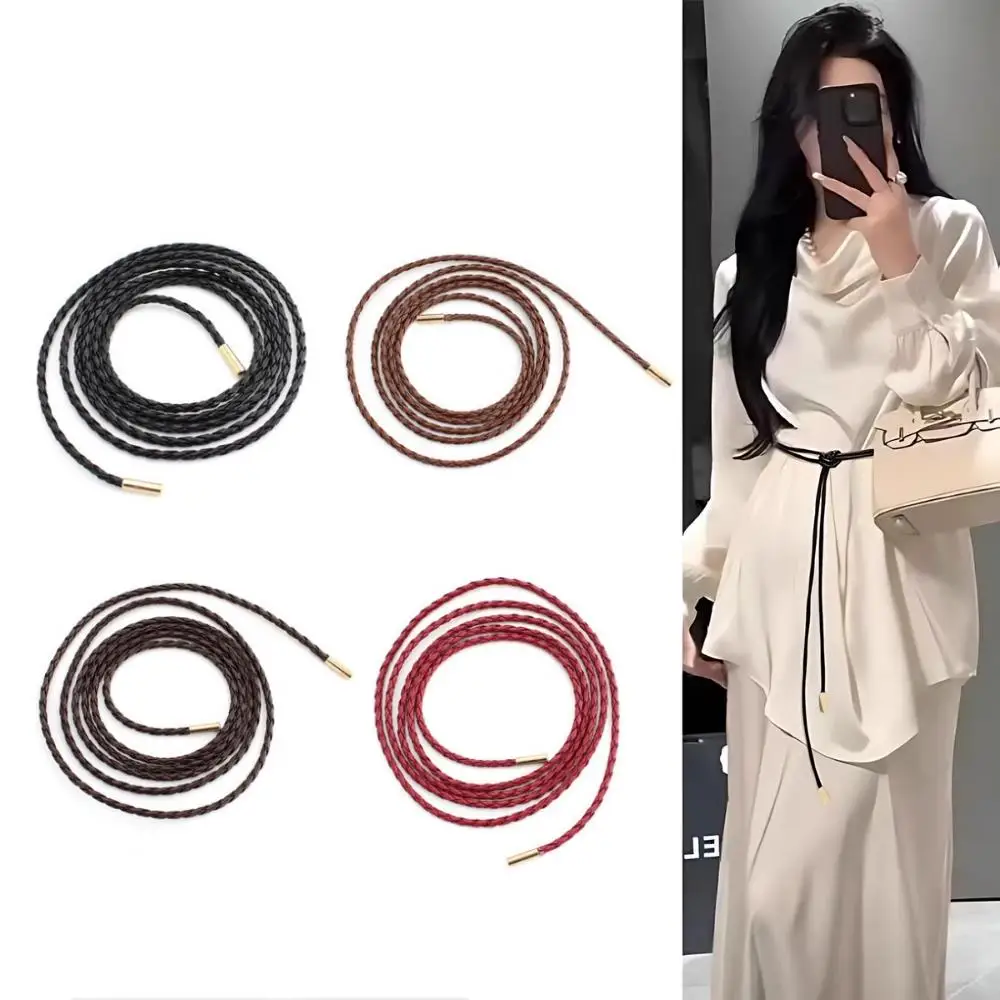 Female Waist Chain Solid Color Thin Belt Simple Decoration Tie With Dress Long Waist Rope Knotted Vintage Dresses Waistband
Female Waist Chain Solid Color Thin Belt Simple Decoration Tie With Dress Long Waist Rope Knotted Vintage Dresses Waistband