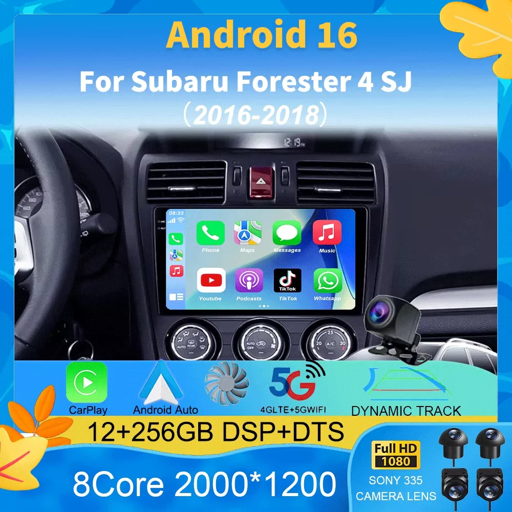 Android 16 Car Radio For Subaru Forester 4 SJ 2016 - 2018 Multimedia Video Player GPS Stereo Navigation No 2din 2 din dvd
Android 16 Car Radio For Subaru Forester 4 SJ 2016 - 2018 Multimedia Video Player GPS Stereo Navigation No 2din 2 din dvd