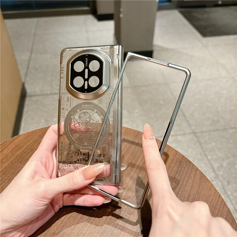 Mechanical Style Luxury Electroplate Phone Case For Huawei Mate X7 MATEX7 MateX7 5G Magnetic Folding Protection Cover
Mechanical Style Luxury Electroplate Phone Case For Huawei Mate X7 MATEX7 MateX7 5G Magnetic Folding Protection Cover