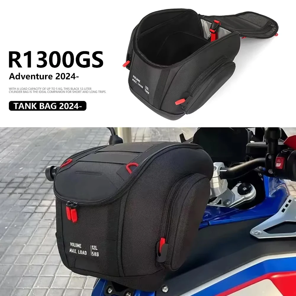 Motorcycle 12L Tank Bag Luggage Waterproof Backpack Quick Lock Kit Black For BMW R1300GS ADV R 1300 GS Adventure 2024 2025
Motorcycle 12L Tank Bag Luggage Waterproof Backpack Quick Lock Kit Black For BMW R1300GS ADV R 1300 GS Adventure 2024 2025