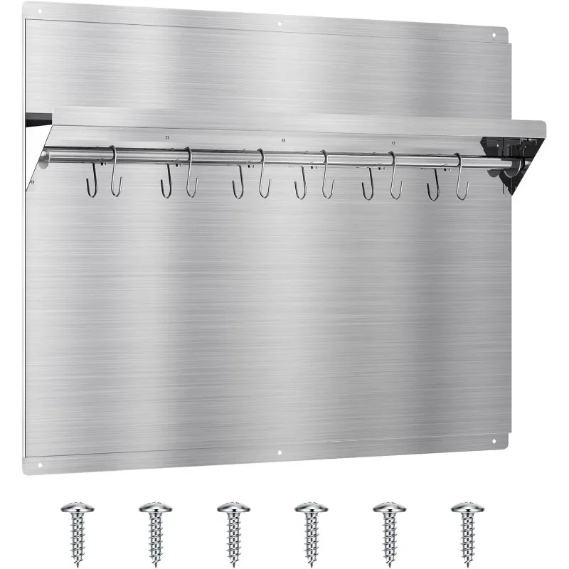 Backsplash EKON из нержавеющей стали, 24 x 30 дюймов, настенный щиток для кухни, легкая очистка и установка со встроенной полкой для хранения
Backsplash EKON из нержавеющей стали, 24 x 30 дюймов, настенный щиток для кухни, легкая очистка и установка со встроенной полкой для хранения