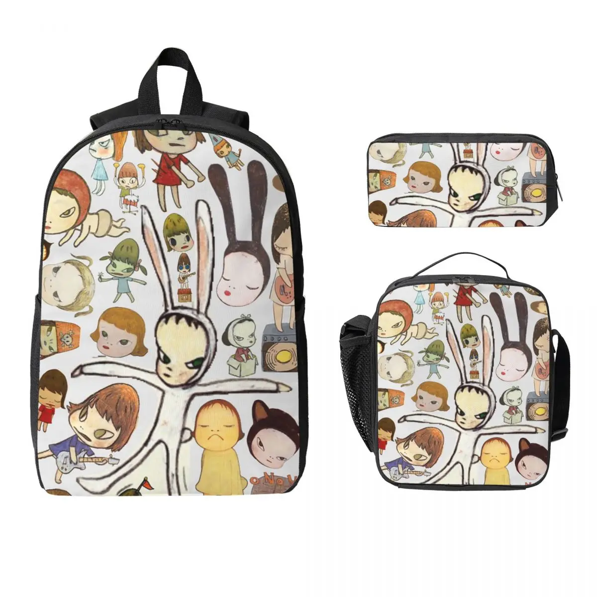 Yoshitomo Nara Backpack Boys Girls BookBag School Bag Laptop Shoulder Bags 3ps Insulated Lunch Bag Pencil Case
Yoshitomo Nara Backpack Boys Girls BookBag School Bag Laptop Shoulder Bags 3ps Insulated Lunch Bag Pencil Case