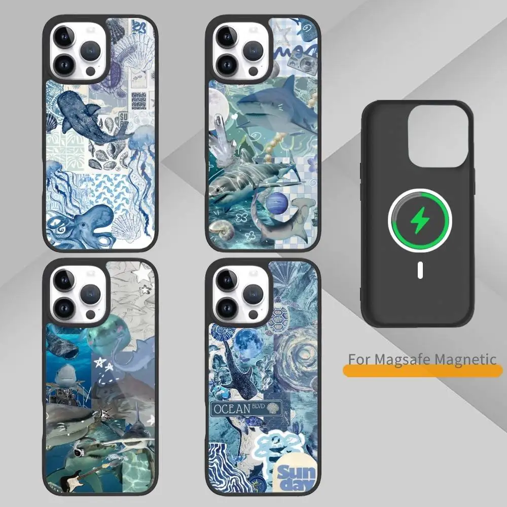 Fish S-Shark Blue Sea Ocean Phone Case For iPhone17,16,15,14,13 Plus,Pro Max Magnetic For Magsafe Wireless Charging
Fish S-Shark Blue Sea Ocean Phone Case For iPhone17,16,15,14,13 Plus,Pro Max Magnetic For Magsafe Wireless Charging