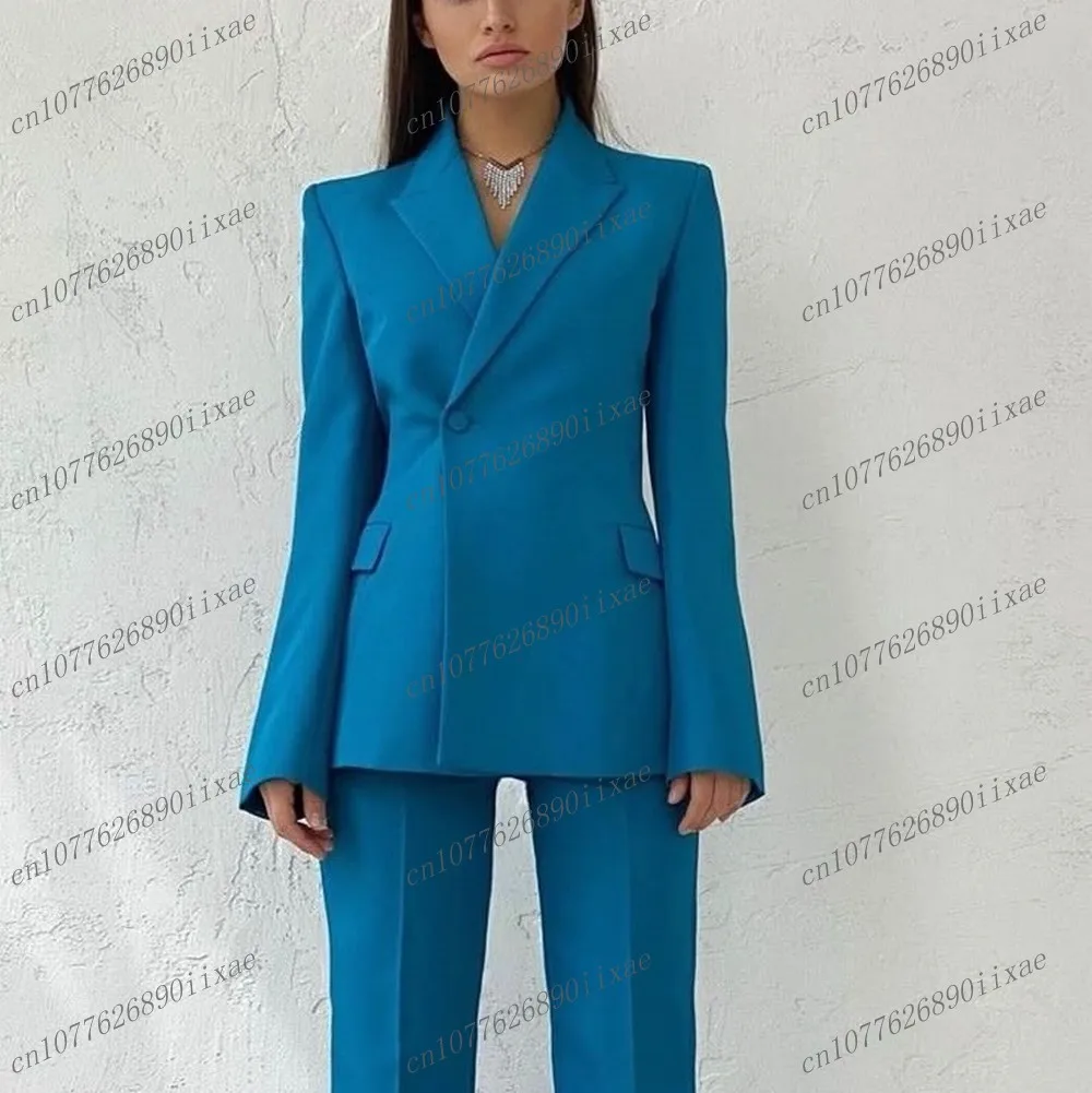 Fashion New Blue Women Suits Lady Business Office Tuxedos Mother Wedding Party Formal Ladies 2 Piece Set Jacket Pants
Fashion New Blue Women Suits Lady Business Office Tuxedos Mother Wedding Party Formal Ladies 2 Piece Set Jacket Pants