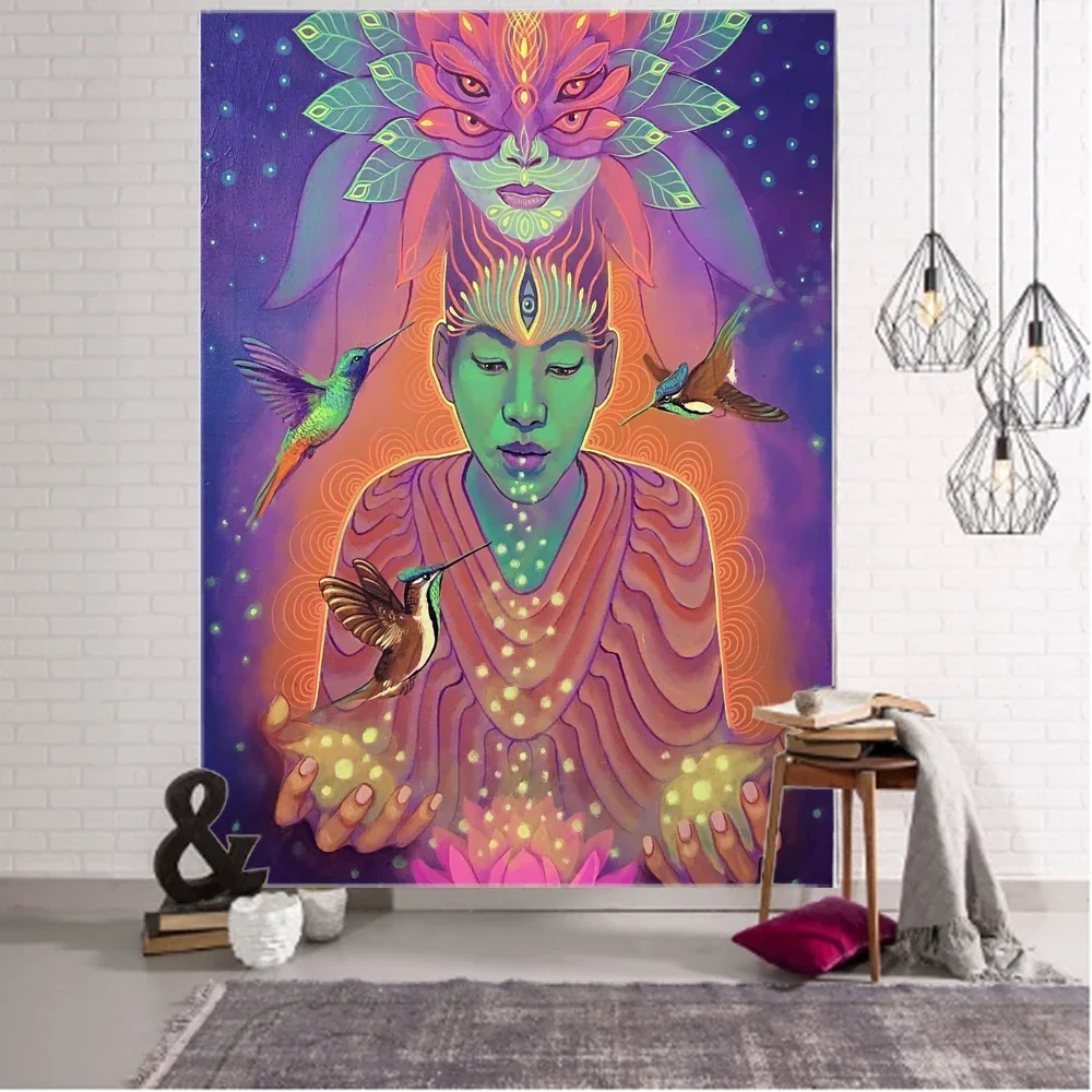 Boho Psychedelic Background Decorative Tapestry Mandala Boho Hippie Wall Tapestry for Home Bedroom Decorative Tapestry
Boho Psychedelic Background Decorative Tapestry Mandala Boho Hippie Wall Tapestry for Home Bedroom Decorative Tapestry