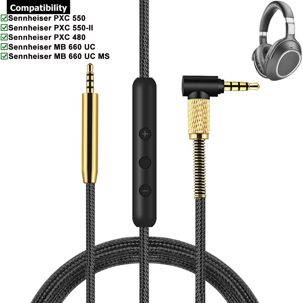 Сменный плетеный кабель OFC для наушников Sennheiser PXC550 PXC480 PXC 550 480 MB660 MB 660 UC MS
Сменный плетеный кабель OFC для наушников Sennheiser PXC550 PXC480 PXC 550 480 MB660 MB 660 UC MS