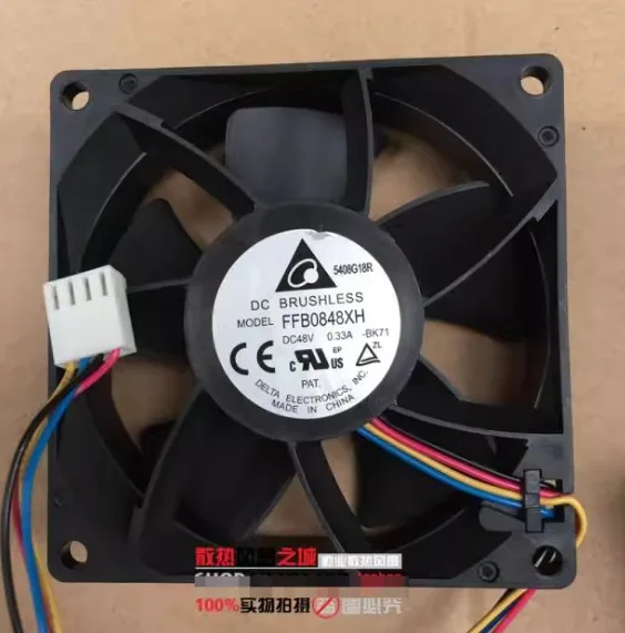 Delta FFB0848XH BK71 DC 48V 0.33A 80x80x25mm 4-Wire Server Cooling Fan
Delta FFB0848XH BK71 DC 48V 0.33A 80x80x25mm 4-Wire Server Cooling Fan
