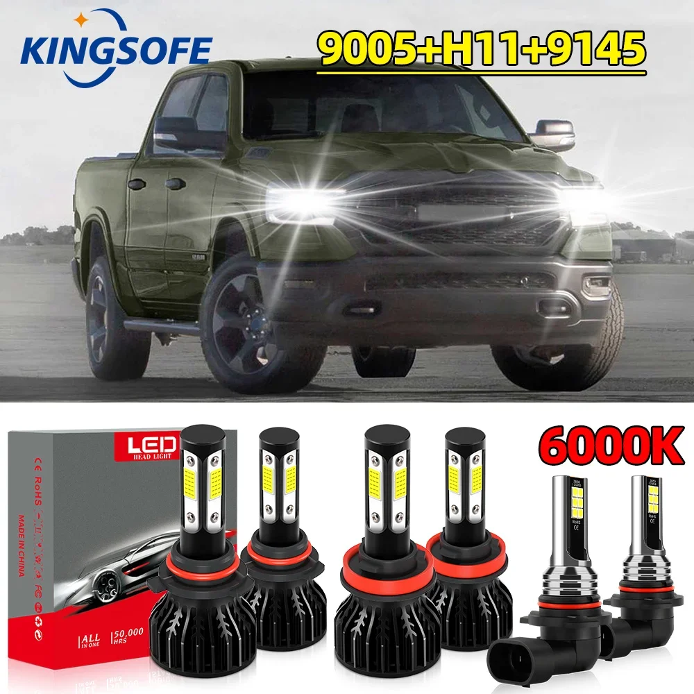 Комбинированные светодиодные лампы, подходящие для Dodge-Ram 1500 и 2500 2011-2017, светодиодные лампы + противотуманный фонарь 9005/HB3 H11 9145, яркий чип COB, 6000K, белый, 2/4 шт.
Комбинированные светодиодные лампы, подходящие для Dodge-Ram 1500 и 2500 2011-2017, светодиодные лампы + противотуманный фонарь 9005/HB3 H11 9145, яркий чип COB, 6000K, белый, 2/4 шт.