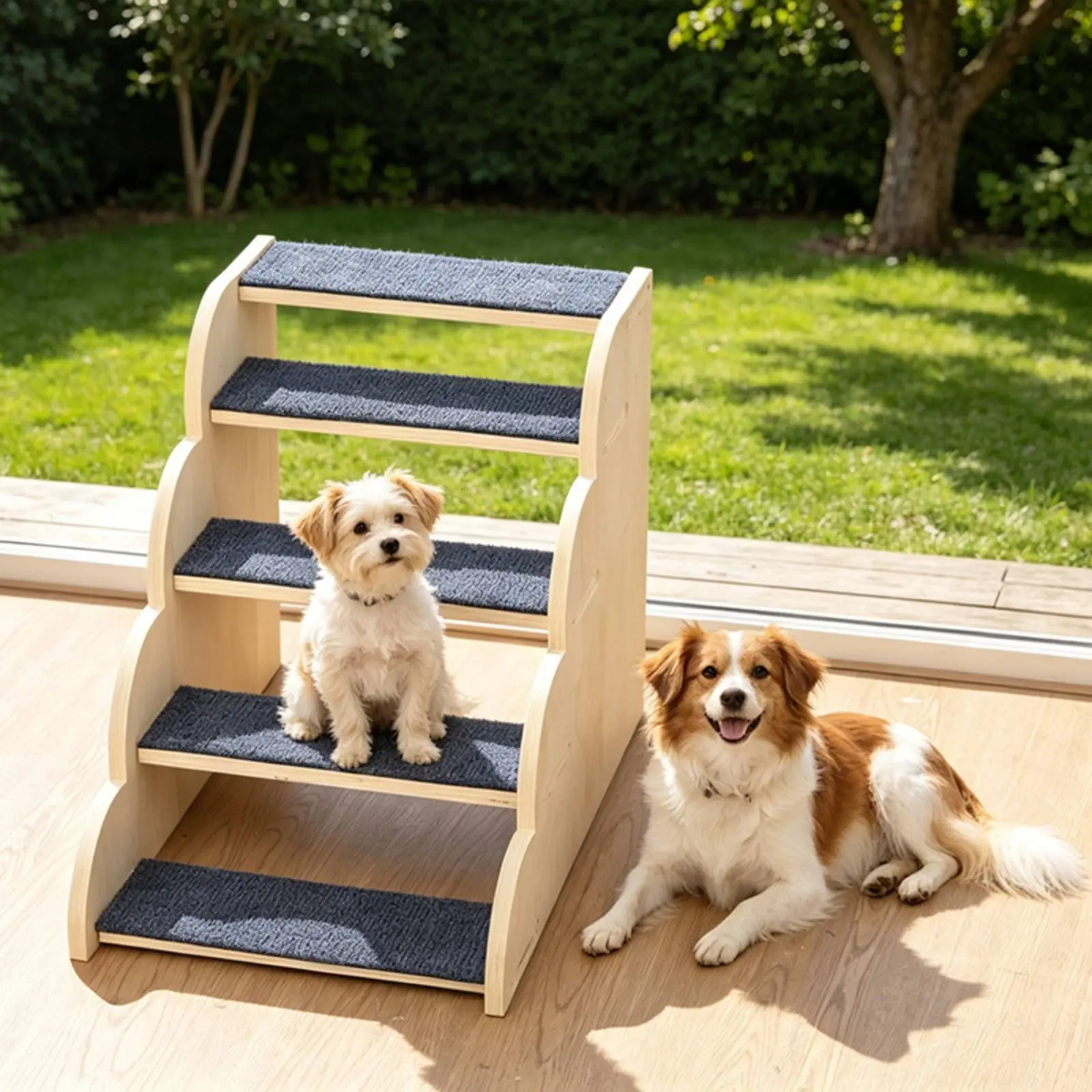 Dog Stairs Wooden Sofa Pet Steps 3-Step Pet Stairs Space-Saving Pet Stair Ramp Gentle Slope for Bed
Dog Stairs Wooden Sofa Pet Steps 3-Step Pet Stairs Space-Saving Pet Stair Ramp Gentle Slope for Bed