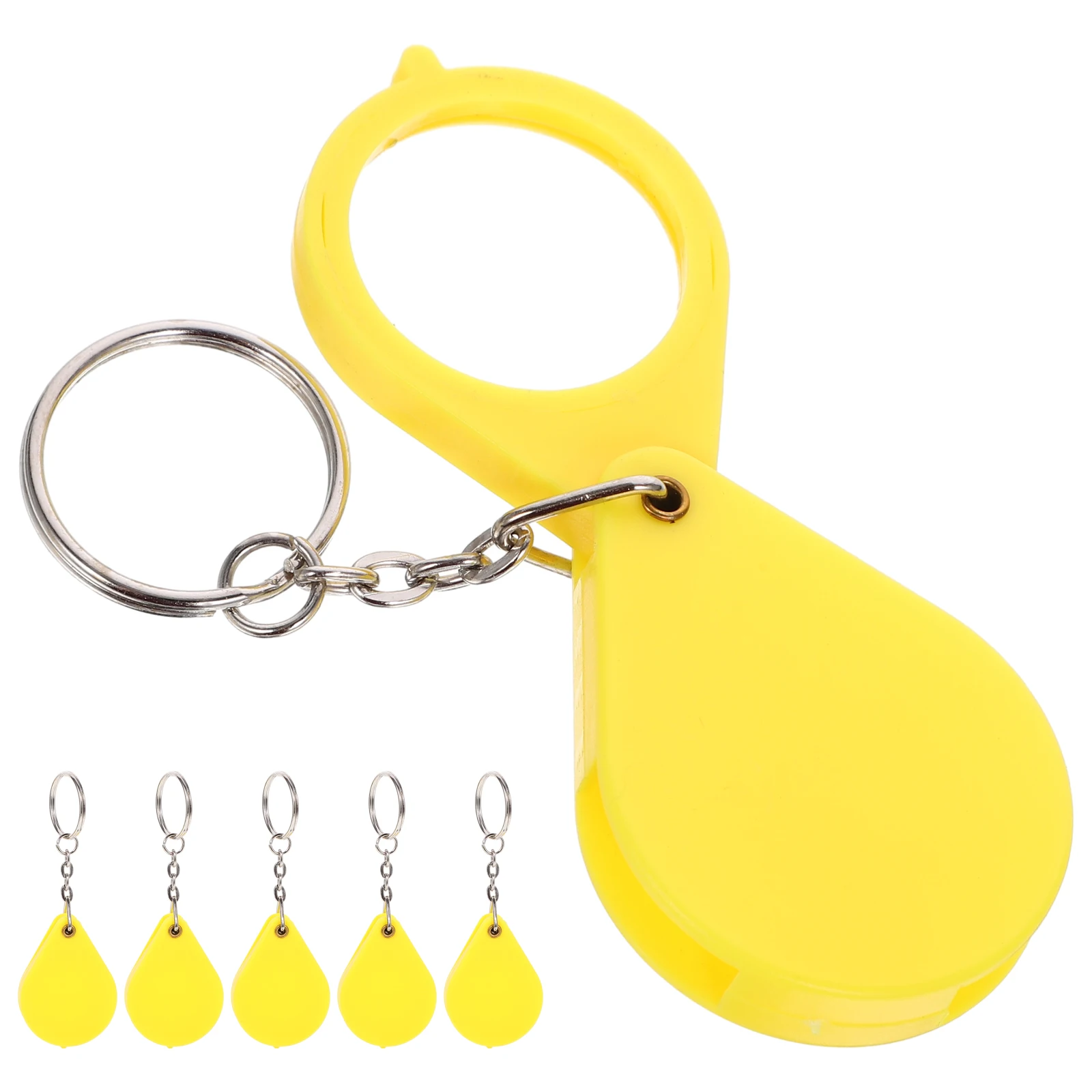 6 Pcs Yellow Pocket Magnifying Glass 1036 Foldable Handheld LED Keychain Mini for Reading Coins Jewelry Portable
6 Pcs Yellow Pocket Magnifying Glass 1036 Foldable Handheld LED Keychain Mini for Reading Coins Jewelry Portable