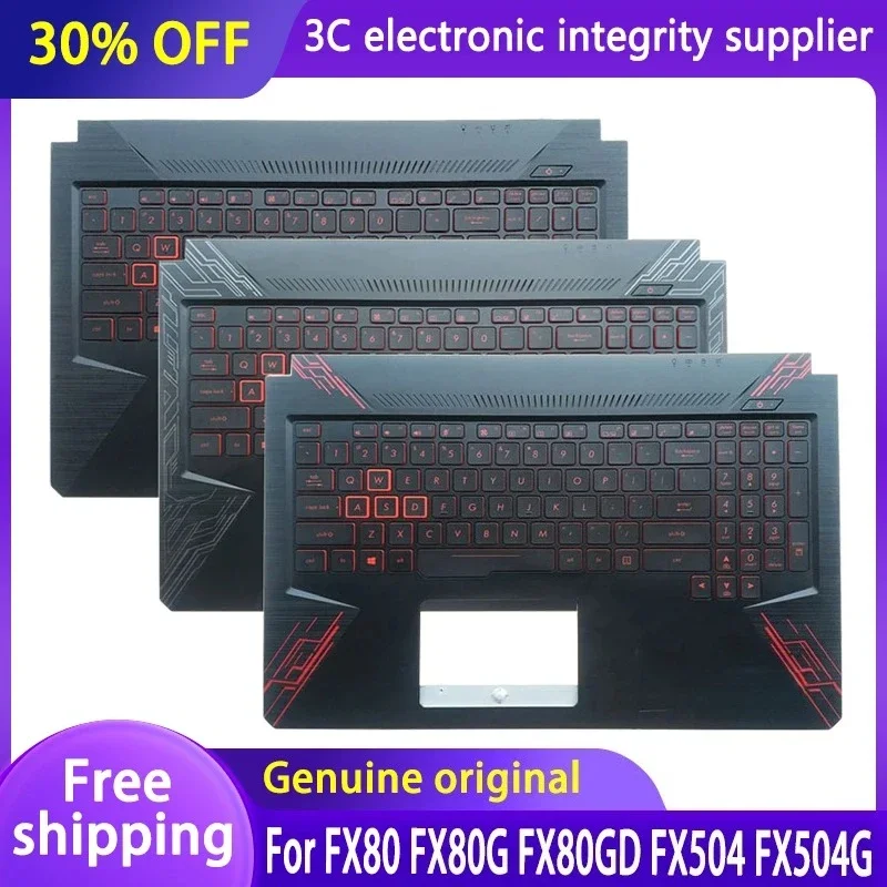 NEW Laptop Palmrest Upper Case US Backlight Keyboard For TUF FX80 FX504 FX80G FX80GD FX504G FX504GD FX504GE Gamer Keyboard 
NEW Laptop Palmrest Upper Case US Backlight Keyboard For TUF FX80 FX504 FX80G FX80GD FX504G FX504GD FX504GE Gamer Keyboard