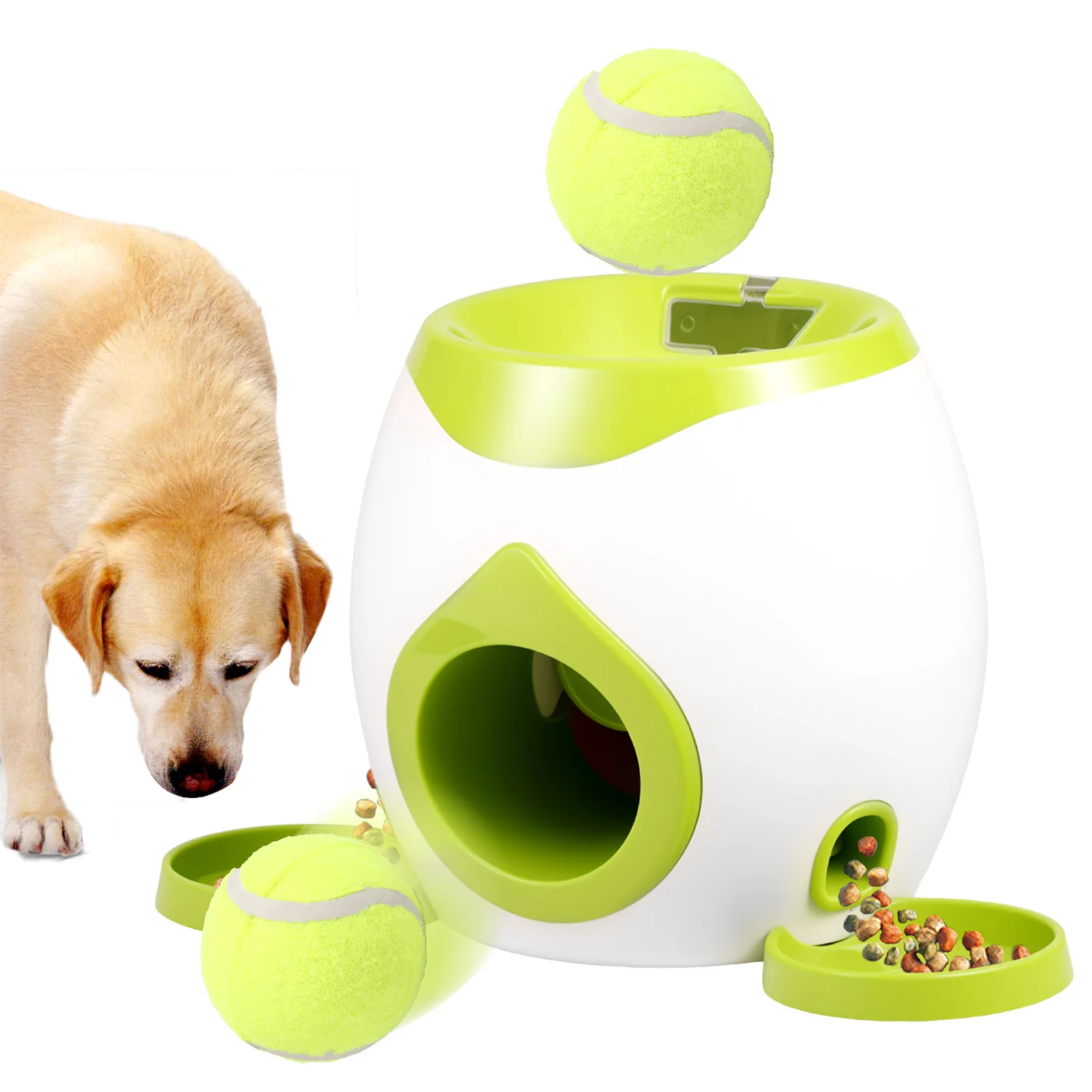 Dog Automatic Tennis Ball Launcher Pet Training Interactive Toy Puppy Snack Reward Machine Treat Dispenser Fun Interactive
Dog Automatic Tennis Ball Launcher Pet Training Interactive Toy Puppy Snack Reward Machine Treat Dispenser Fun Interactive