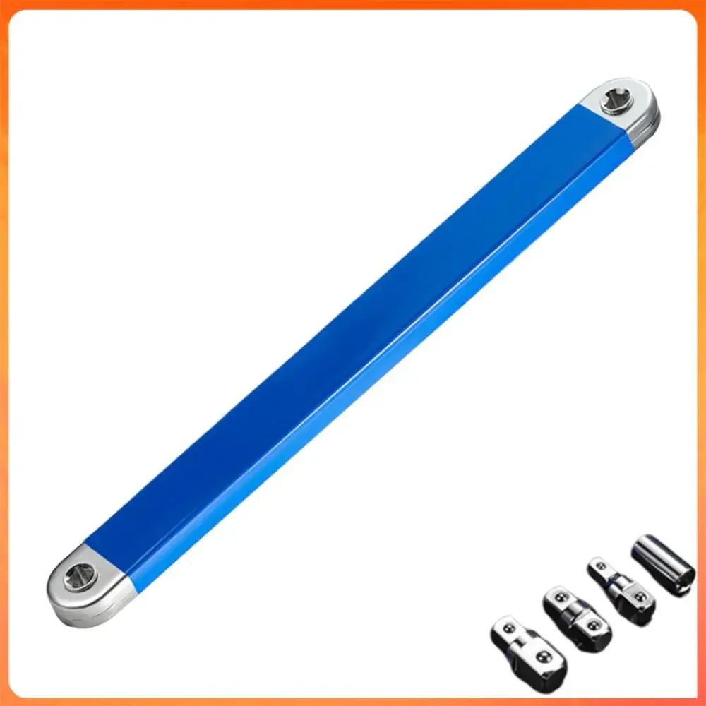 39cm Ratchet Extension Wrench with 4 Adapters Dual-purpose Wrench Multifunctional Extension Wrench Automotive Hand Tool Supplies
39cm Ratchet Extension Wrench with 4 Adapters Dual-purpose Wrench Multifunctional Extension Wrench Automotive Hand Tool Supplies