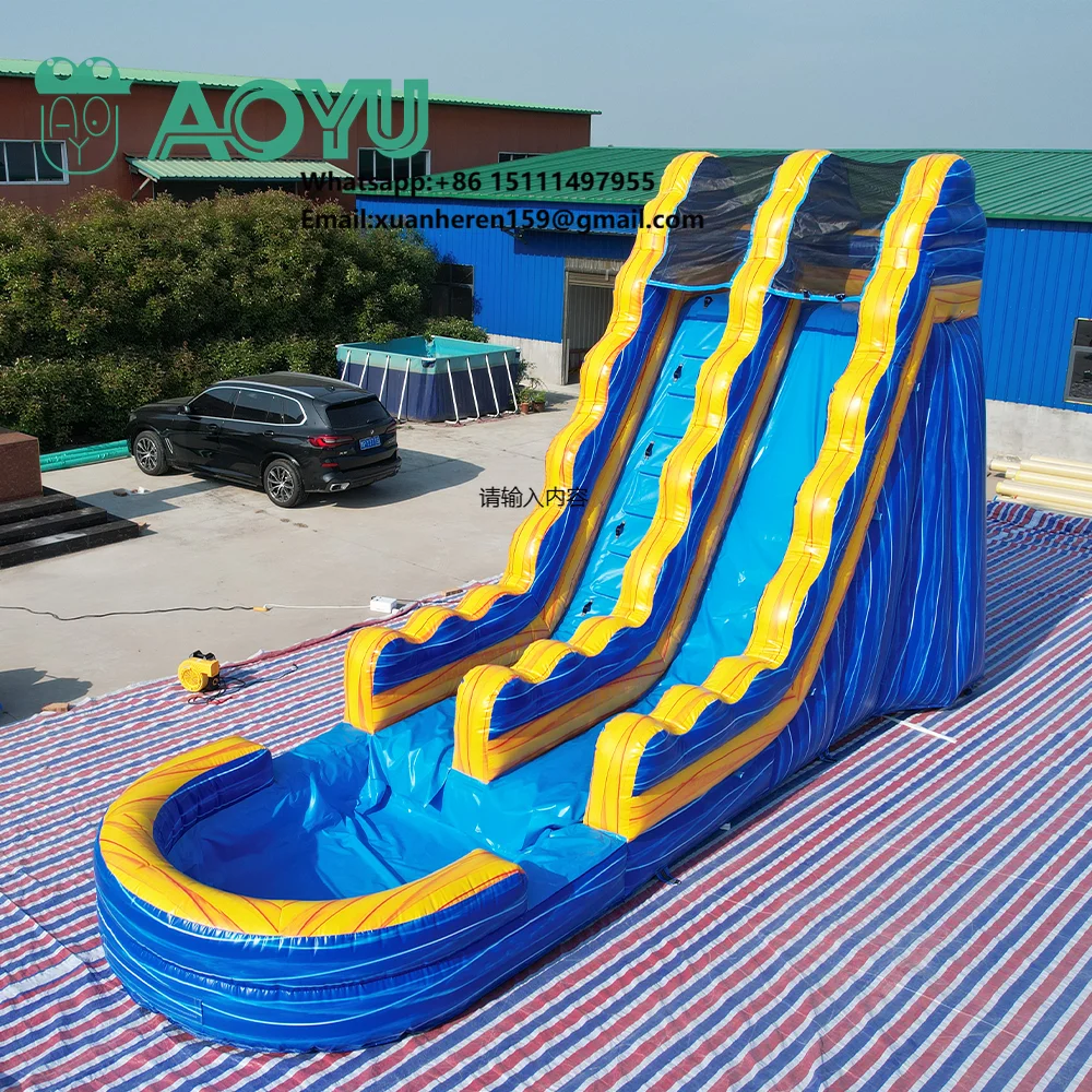 Custom Blue Outdoor Toys Playground Equipment Inflatable Water Slide Commercial Bounce Obstacle With Pool
Custom Blue Outdoor Toys Playground Equipment Inflatable Water Slide Commercial Bounce Obstacle With Pool